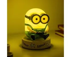 Minions Bob Mini 3D Icon Light, officieel gelicentieerde 3D figuur LED‑lamp verzamelobject voor kinderen, slaapkamer‑ en woondecoratie, filmmerchandise – Paladone