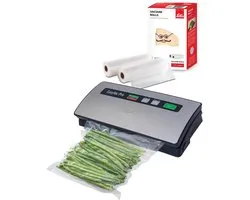 Machine sous vide Solis Vac Pro 569 - Scelleuse sous vide - Machine sous vide avec raccord pour tuyau + 2 rouleaux sous vide 20 x 600 cm
