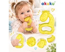 AKUKU Waterbijtring Giraffe – Verkoelende Bijtring – Vanaf 3 maanden