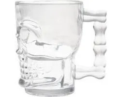 Verre à bière Cosy & Trendy Skull - Ø 9,6 x H 11,9 cm