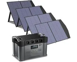 Powerstation – Draagbare Accu – Mobiele Generator – Noodstroom – Camping Accu – 2000W Vermogen – 1500Wh Capaciteit
