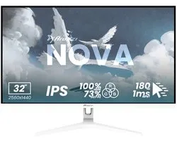 Moniteur informatique Arozzi Nova 32″ 80 cm (31,5") 2560 x 1440 Pixels Quad HD LED Blanc
