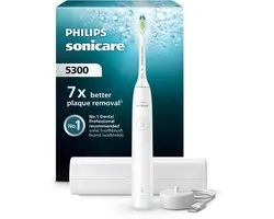 Philips Sonicare 5300 Series - Elektrische Tandenborstel - Wit - Reisetui - Wittere tanden - HX7108/02