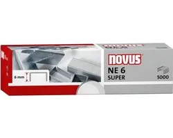 agrafes Novus NE 6 Super pour machines électriques boîte de 5000 pièces