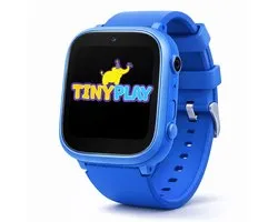 TinyPlay Smartwatch Enfants - Caméra Double - Jeux - Montre Enfant Rechargeable USB - Smartwatch Enfants - Bleu