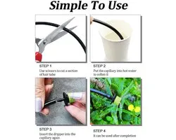 Kalolary 1/4 Inch Adjustable Drippers, 400 Pcs Automatic Micro Sprinklers, Compatible with Watering Systems, Garden - ShopVlot