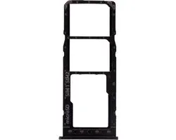 Simkaart houder geschikt voor Samsung Galaxy A10 A105 - Simcard Holder - Zwart