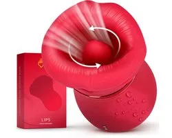 Sensual Desire® LIPS – Stimulateur de clitoris avec mouvement de la langue – Vibromasseur et jouet sexuel pour femme – Silencieux, étanche et rechargeable par USB – Incl. Histoires audio