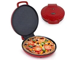 Elektrische Pizza Maker Met Antiaanbaklaag - 30,5 cm Pizzamachine voor Thuis