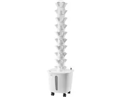 VEVOR Hydroponic Growing System met 4 Wielen 50 Sleuven Hydroponic Tower