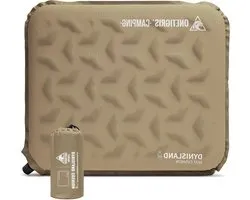 Zelfopblazend Zitkussen - Kampeerkussen Outdoor - Comfortabel Zitten - Automatisch Opblaasbaar - 41 x 33 x 4 cm - Coyote Bruin