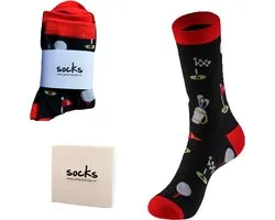 Golfpresentjes-Vrolijke Golfsokken- Golfsokken-Golfcadeau-golfgadget