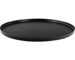 Present Time Plateau Round - Noir - Ø39,5cm - Fer - Moderne, scandinave