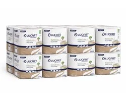 Lucart - Econatural - toiletpapier - 96 rollen - 200 vel per rol - 2 laags - 100% circulair en klimaatneutraal product