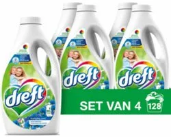 Dreft Vloeibaar Wasmiddel Ochtendfris 4 x 32 Wasbeurten 1,4 liter