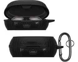 Étui de protection pour écouteurs sans fil - Housse TPU Noire - Compatible avec Jabra Elite 7 Pro et Elite 7 Active