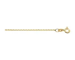 Doublé 10/000 Collier anker gediamanteerd 1 3101025 42 cm
