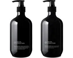 The Spa Collection Gum Tree - Shampoo + Body Wash - 475 ml stijlvolle zwarte pompfles - Set van 2 stuks