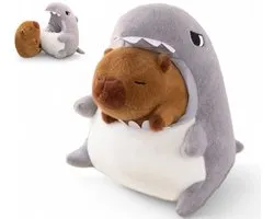 Klikkopers® - Capybara Knuffel - Hai Knuffel - 45 CM - Capibara Knuffel - Kawaii Knuffel - Kawaii Kussen
