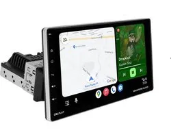Autoradio Boscer® 1Din - Android 13 - Apple Carplay & Android Auto (Sans fil) - Écran tactile réglable HD 9" - 2+64 Go - Système de navigation - Bluetooth - USB - GPS - WIFI - Caméra de recul HD et Microphone