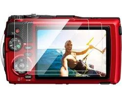 2 Stuks Gehard Glas Screen Protectors voor OM System Tough TG-7, Olympus Tough TG-6, TG-5, TG-4, TG-3 - Ultra Dunne HD Bescherming voor Onderwatercamera's