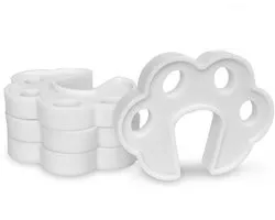 Deurstopper - 4 stuks - Deurklem - Siliconen - Kinderbeveiliging Deurstopper - Deurbescherming - Deurklink bescherming - Deurklink buffer - Deurgreep Stop - Universeel - 10×7.7cm - Wit