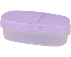Ruilogod Plastic Family Kitchen Koelkast Diepvries Food Fresh Keeping Storage Box Purple