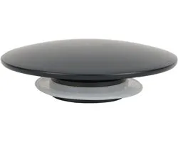 Brass Basin Waste Stop Cap Bathroom Sink Push Button Mat Black Sink Drain Plug Push Button for Bathroom Kitchen Sinks - ShopVlot