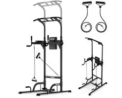 ZIPRO Uplift - Trainingsrek - Max. 200 kg - Dipstangen en weerstandsbanden - Pull-ups - Thuisgym profiel 60 mm