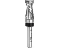 Flush Trim Router Bit - Bovenlager Frees Bit - Precisie Frezen - Massief Carbide - 1 Inch Snijlengte - Zilver