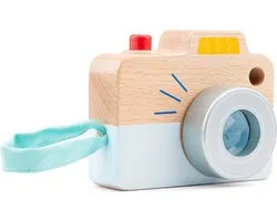 Woet® Houten Speelgoedcamera - 'Mijn Eerste Camera' met Kaleidoscoop-Effect - Educatief Rollenspel Speelgoed - Vanaf 18 Maanden