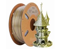 Eryone - Duo Silk - Argent + Or - Filament PLA - 1 Kg 1,75mm - Pour imprimante 3D & stylo 3D