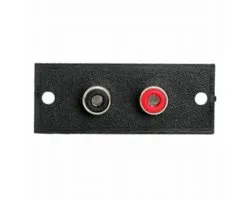 5x RCA Aansluitpaneel 2-Polig – Rood/Zwart RCA Terminal Board – Inbouw Chassis Connector voor Audio & Video - 5 Stuks [05079]