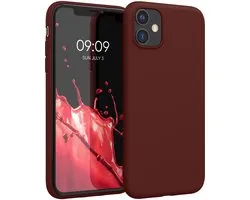 kwmobile coque de téléphone compatible avec Apple iPhone 11 - Coque pour smartphone - Coque arrière en bordeaux-violet