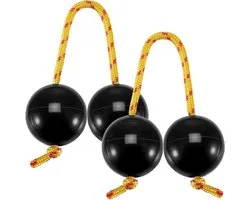 Ensemble de 2 pièces Aslatua authentique hochet rythmique africain Kashaka instrument de percussion musical pour une main Kashaka adapté aux enfants, aux adultes, aux débutants et aux passionnés