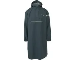 AGU Longsleeve Regenponcho - Regenjas - Waterdicht en Winddicht - Reflecterend - Unisex - Gerecycled Polyester - Deep Sea Green - XS/S