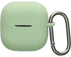 kwmobile coque pour étui d'écouteurs - compatible avec Huawei FreeClip 2 - Housse de protection tendance pour écouteurs sans fil en vert matcha