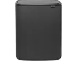 Brabantia Bo Touch Bin Prullenbak - 60 liter - 1 vak - Mineral Infinite Grey