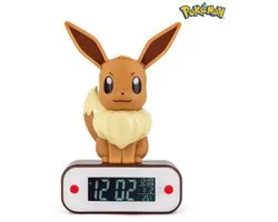 Teknofun Pokémon Eevee Nachtlamp & Wekker – LED Lamp met Alarmfunctie – Pokémon Verlichting