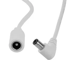 90 Degree Right Angle Extension Cord Compatible for Echo Plus 2nd Gen,Echo Show 2nd, Echo Show 8 1st 2nd 3rd, Echo Show 10 2nd 3rd, Echo Show 15 1st 2nd, Echo Show 21 White