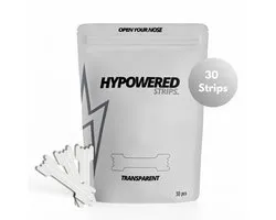 Hypowered Neusstrips - Transparant - Sport Neuspleisters - Nose Strips - Anti-Snurk slaapstrips - Neusspreider - Ideaal voor sport en slaap - 30 stuks