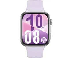 Bracelet de montre en fluoroélastomère violet pour HUAWEI WATCH FIT 4 - Design Ultra fin | Modes sportifs avancés | Jusqu'à 10 jours d'autonomie | Compatible avec iOS et Android