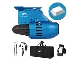 Aqua Marina BlueDrive S Power Fin - Elektrische SUP Motor - E-Surf Motor voor SUP & Kajak - 12V DC - Inclusief Accu & Afstandsbediening - Universele Vinbox Montage - Blauw