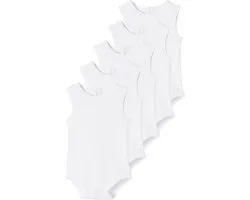 VERTBAUDET Lot de 5 bodies débardeur bébé en interlock BASICS