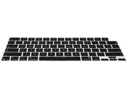 kwmobile Keyboard Cover Compatible with Apple MacBook Air 13 M5 2026 A3449 - Keyboard Cover US English QWERTY - Black