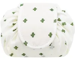 Upgraded Drawstring Cosmetische Bag - Multi-Functionele Toilettas voor Dames