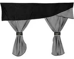 Ensemble complet de 3 rideaux en 1 pour camions MAN (cabine TGA/TGX XL) - Gris