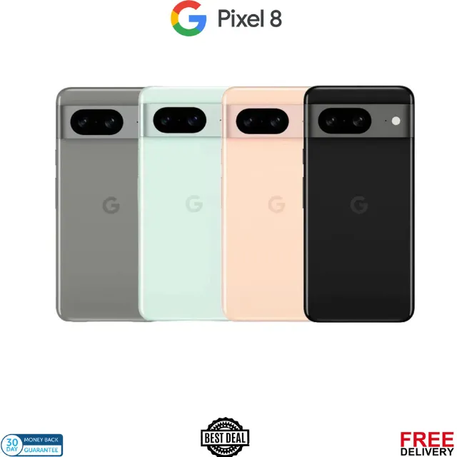 Google Pixel 8 5G - 128GB Unlocked -  All Colours - Immaculate Condition (A++)