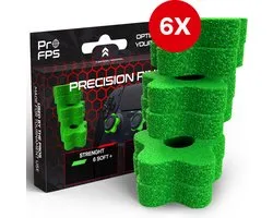 ProFPS Precision Rings geschikt voor PlayStation 4 (PS4), PlayStation 5 (PS5) & Xbox Controller - eSports Gaming Accessoires - Soft+ Thumb Grips - 6 stuks