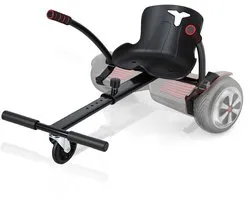 Hoverboard kart - Hoverkart voor Hoverboard - Hoverkart voor Oxboard - Zitje scooter voor 6.5, 8.5 en 10 inch Hoverboard - Kart uitbreiding - Hoge Kwaliteit Materiaal - zwart